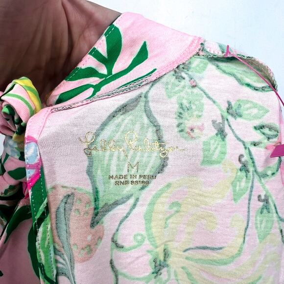 LILLY PULITZER Halle Short Sleeve Dress Medium Via Amore Spritzer Tropical NWOT - Picture 11 of 13